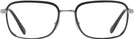 Rectangle Black On Silver Ray-Ban 6495 Progressive No Line Bifocal View #2