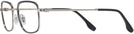 Rectangle Black On Silver Ray-Ban 6495 Progressive No Line Bifocal View #3