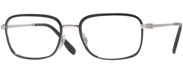Rectangle Black On Silver Ray-Ban 6495 Progressive No Line Bifocal View #1