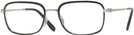 Rectangle Black On Silver Ray-Ban 6495 Progressive No Line Bifocal View #1