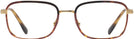 Rectangle Havana On Gold Ray-Ban 6495 Progressive No Line Bifocal View #2