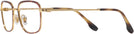 Rectangle Havana On Gold Ray-Ban 6495 Progressive No Line Bifocal View #3
