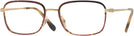 Rectangle Havana On Gold Ray-Ban 6495 Progressive No Line Bifocal View #1