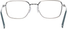 Rectangle Green On Gunmetal Ray-Ban 6511 Single Vision Full Frame View #4