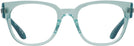 Square Transparent Green Ray-Ban 7210 Single Vision Full Frame View #2
