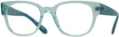 Square Transparent Green Ray-Ban 7210 Computer Style Progressive View #1