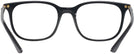 Square Black Ray-Ban 7211 Single Vision Full Frame View #4