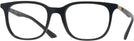 Square Black Ray-Ban 7211 Single Vision Full Frame View #1