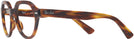 Round Striped Havana Ray-Ban 7214 Computer Style Progressive View #3