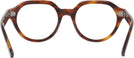 Round Striped Havana Ray-Ban 7214 Computer Style Progressive View #4