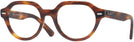 Round Striped Havana Ray-Ban 7214 Computer Style Progressive View #1