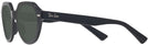 Round Black Ray-Ban 7214 Bifocal Reading Sunglasses View #3