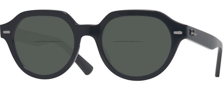 Round Black Ray-Ban 7214 Bifocal Reading Sunglasses View #1