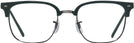 Square Green On Black Ray-Ban 7216 Single Vision Full Frame View #2