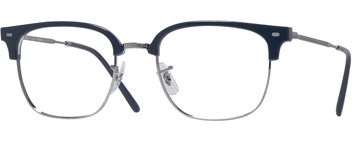 Square Blue On Gunmetal Ray-Ban 7216 Single Vision Full Frame View #1