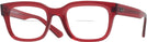 Rectangle Transparent Red Ray-Ban 7217 Bifocal View #1