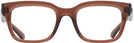 Rectangle Transparent Brown Ray-Ban 7217 Single Vision Full Frame View #2