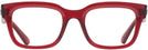 Rectangle Transparent Red Ray-Ban 7217 Single Vision Full Frame View #2