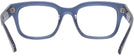 Rectangle Transparent Blue Ray-Ban 7217 Computer Style Progressive View #4