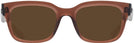 Rectangle Transparent Brown Ray-Ban 7217 Progressive Reading Sunglasses View #2