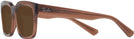 Rectangle Transparent Brown Ray-Ban 7217 Progressive Reading Sunglasses View #3