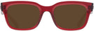 Rectangle Transparent Red Ray-Ban 7217 Progressive Reading Sunglasses View #2