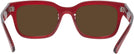 Rectangle Transparent Red Ray-Ban 7217 Progressive Reading Sunglasses View #4