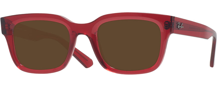  Transparent Red Ray-Ban 7217 Progressive Reading Sunglasses View #1