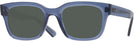 Rectangle Transparent Blue Ray-Ban 7217 Progressive Reading Sunglasses View #1