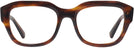 Square Striped Havana Ray-Ban 7225 Progressive No-Lines View #2