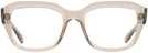 Square Transparent Light Brown Ray-Ban 7225 Progressive No-Lines View #2