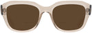 Square Transparent Light Brown Ray-Ban 7225 Bifocal Reading Sunglasses View #2