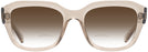 Square Transparent Light Brown Ray-Ban 7225 w/ Gradient Bifocal Reading Sunglasses View #2