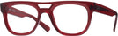 Aviator,Square Transparent Red Ray-Ban 7226 Single Vision Full Frame View #1