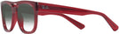 Aviator,Square Transparent Red Ray-Ban 7226 w/ Gradient Bifocal Reading Sunglasses View #3