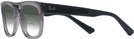Aviator,Square Transparent Gray Ray-Ban 7226 w/ Gradient Bifocal Reading Sunglasses View #3