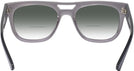 Aviator,Square Transparent Gray Ray-Ban 7226 w/ Gradient Bifocal Reading Sunglasses View #4