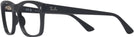 Square Matte Black Ray-Ban 7228 Single Vision Full Frame View #3