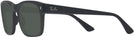 Square Matte Black Ray-Ban 7228 Progressive Reading Sunglasses View #3