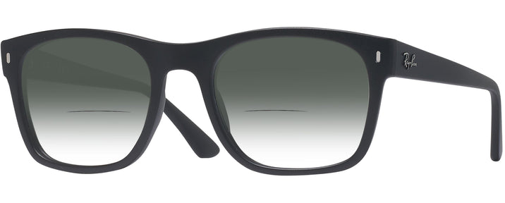 Square Matte Black Ray-Ban 7228 w/ Gradient Bifocal Reading Sunglasses View #1