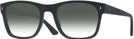 Square Matte Black Ray-Ban 7228 w/ Gradient Progressive Reading Sunglasses View #1