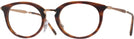 Oval Striped Havana Ray-Ban 7255 Computer Style Progressive View #1