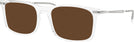 Rectangle Transparent Ray-Ban 7260 Progressive Reading Sunglasses View #1