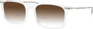 Rectangle Transparent Ray-Ban 7260 w/ Gradient Bifocal Reading Sunglasses View #1