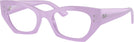 Oval Lilac Ray-Ban 7327 Single Vision Full Frame View #1