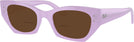 Oval Lilac Ray-Ban 7327 Bifocal Reading Sunglasses View #1
