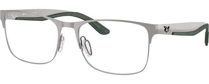 Rectangle Gunmetal Ray-Ban 7550 Computer Style Progressive View #1