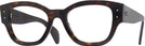 Square Havana Ray-Ban 7681V Single Vision Full Frame View #1