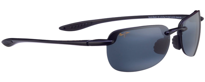 Rectangle Black / Grey Lens Maui Jim Sandy Beach 408 View #1