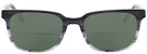 Square Dark Gray Gradient Seattle Eyeworks 970 Bifocal Reading Sunglasses View #2